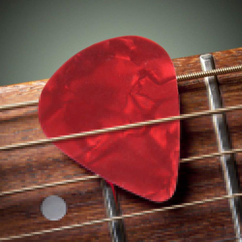 Guitar Picks Holder Clamp Clip Rubber Microphone Stand Pickholder with 5Pcs Picks for Guitar Accessory