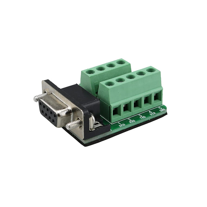 Avanexpress DB9 Breakout Connector RS232 Serial 9 Pin Connector Db9 Terminal Female with Screw