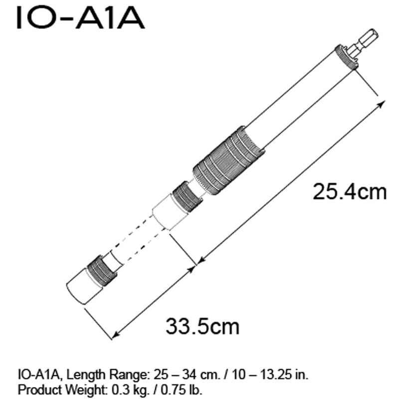 Triad-Orbit IO-A1A Short Telescopic Boom Arm, Aluminum