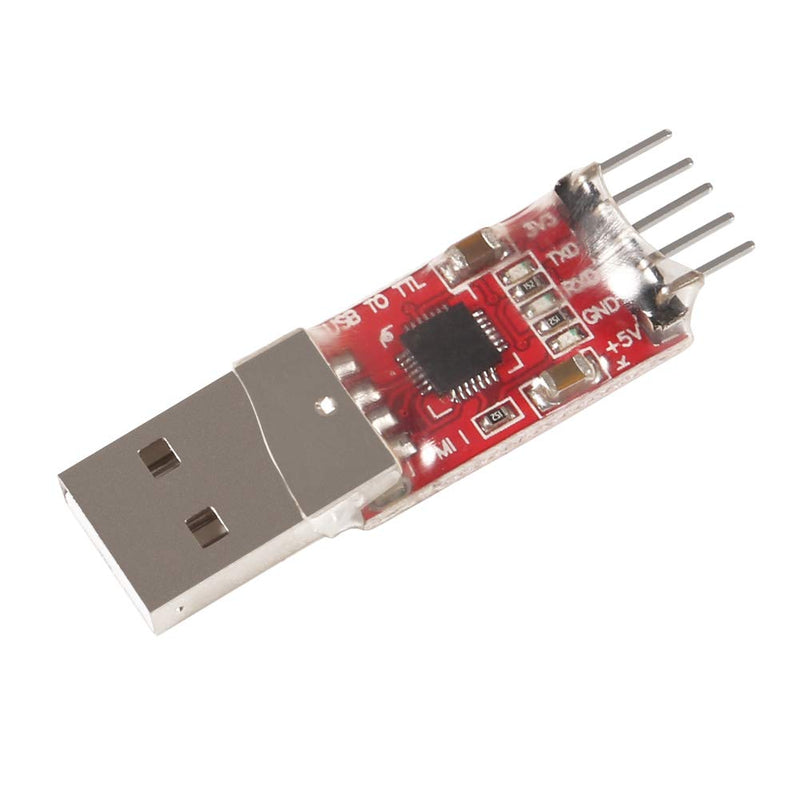 Aitrip 3 Sets CP2102 Module USB to TTL 5PIN Serial Converter Adapter Module Downloader with Jumper Wires for UART STC 3.3V and 5V