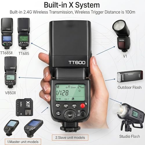 Godox TT600 Camera Speedlite Flash Built-in 2.4G Wireless Trigger System