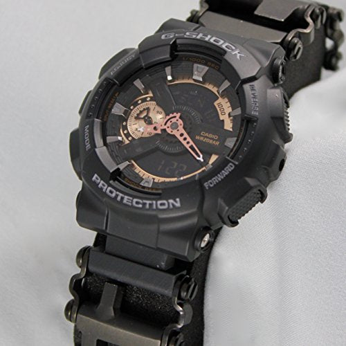 Link- watch adapter compatible with LEATHERMAN TREAD LT - Black (compatible with Apple watch 44mm/ 42mm, Black, TREAD LT)