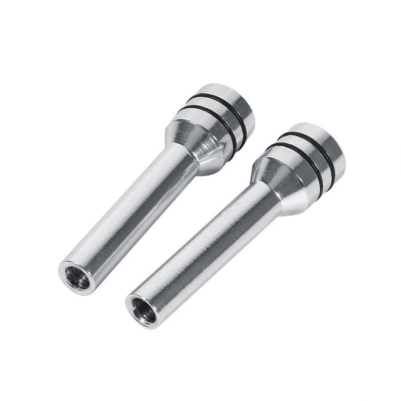 [AUSTRALIA] - Door Lock Pull Knob,Door Lock Knob,2Pcs Universal Car Truck Aluminum Interior Door Lock Knob Pins Cover Silver Car Door Lock Buttons car Door Lock knobs car Door Lock knobs 