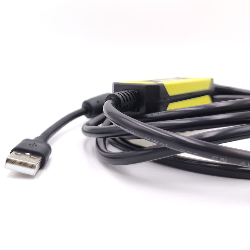 USB-FANUC CNC Programming Cable, RS232 Data Transfer Convert DB25 Pin Download Cable for CNC Fanuc
