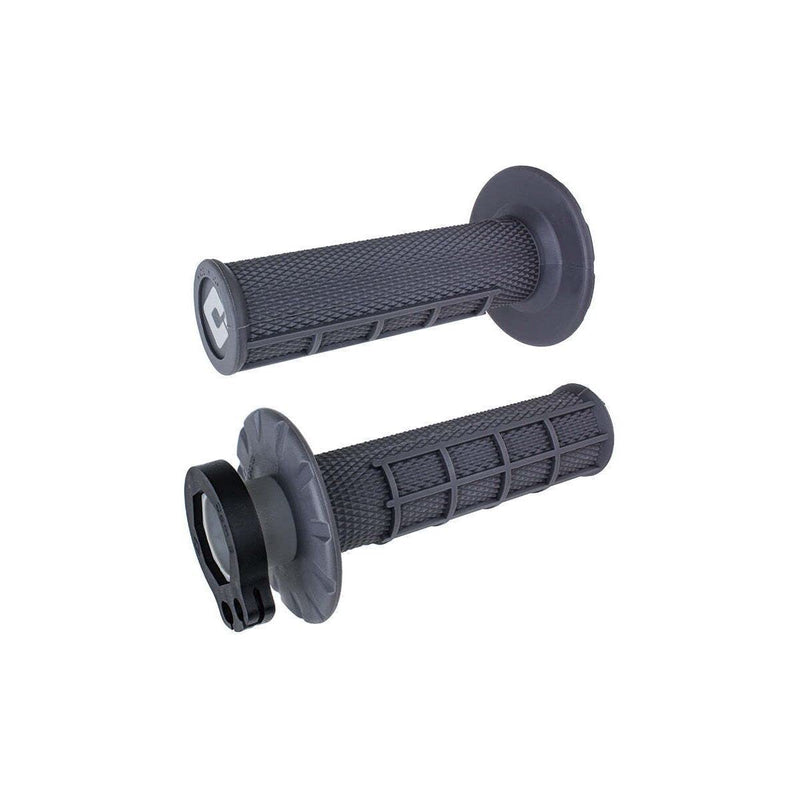 [AUSTRALIA] - Odi Half Waffle V2 MX Lock-On Grips - 2 & 4-Stroke (Graphite) 