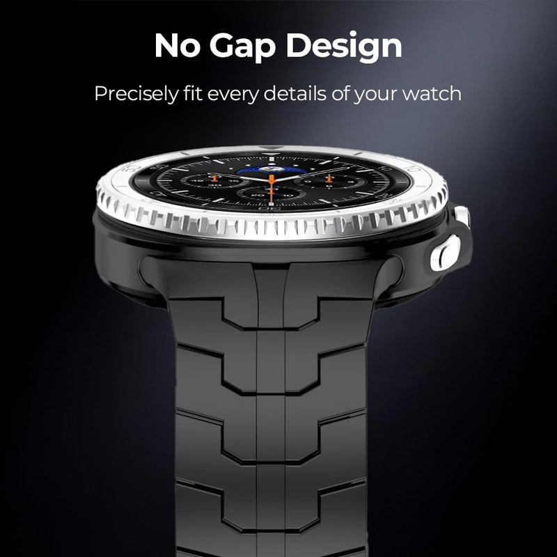 Titanium Magnetic Watch Band Compatible with Samsung Galaxy Watch 9 8 40mm 44mm/ 8 Classic 46mm, No Gap Replacement Strap for Galaxy Watch 9/8 for Men, Lightweight Skin-Friendly silver