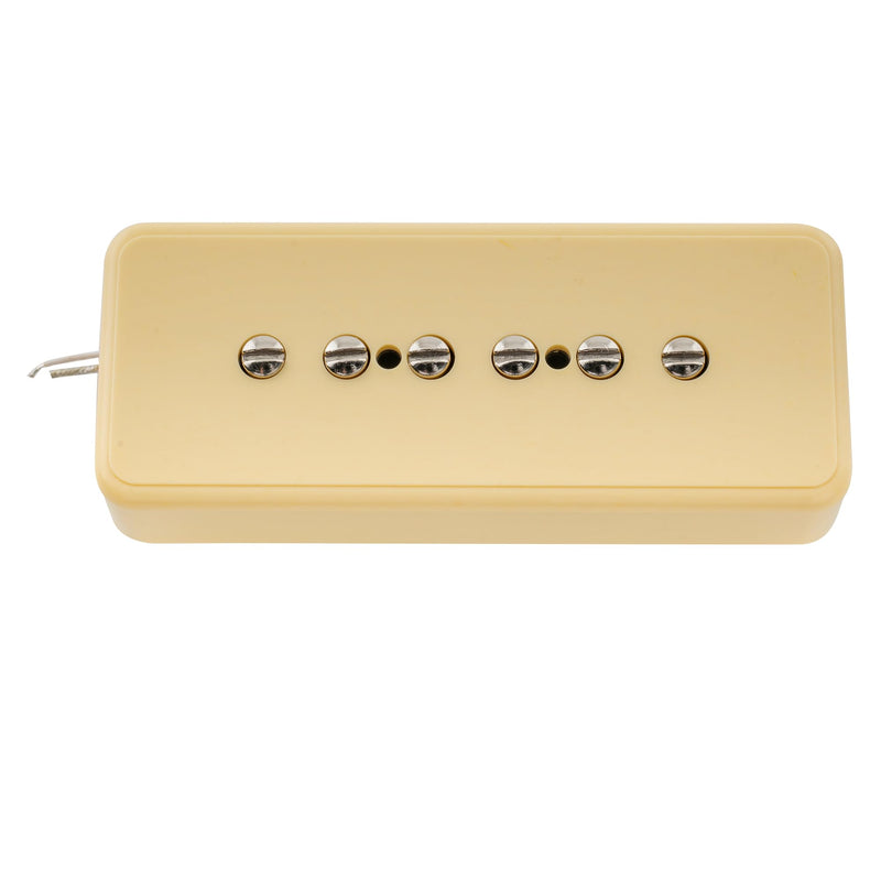 Artec ASA90 Alnico 5 Soapbar Type P90 Single Coil Pickup Electric Guitar Neck Pickup 7.5K, Cream Cream Neck