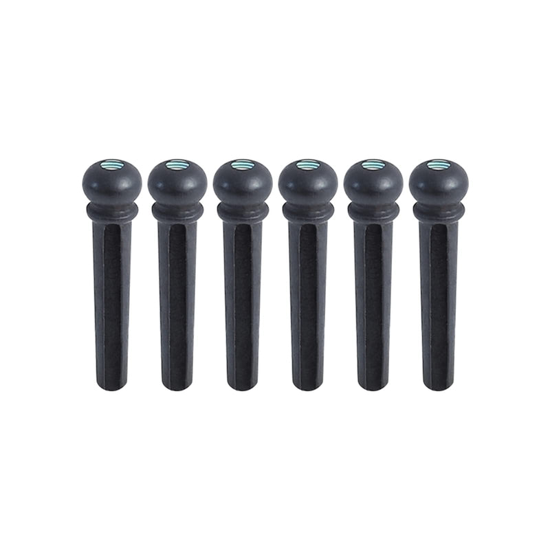 [AUSTRALIA] - Miwayer Ebony Guitar Bridge Pins Replacement Parts for 6 & 12 String Acoustic Guitar (Small Abalone Dot) Small Abalone Dot 