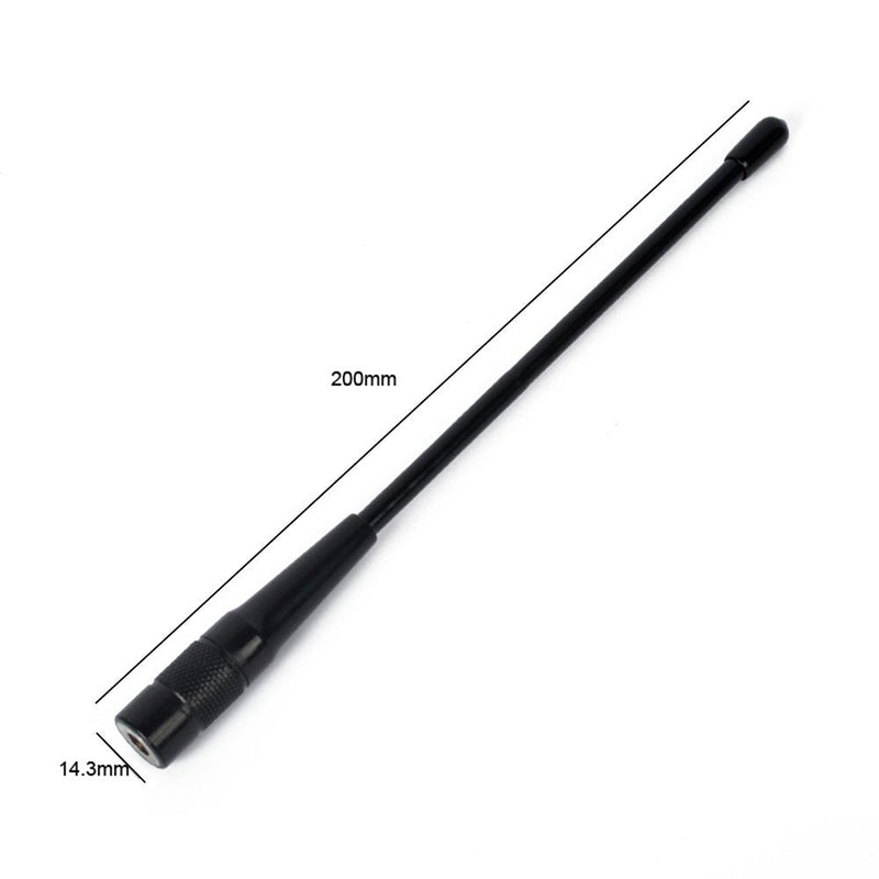 [AUSTRALIA] - HYS 701N SMA-Male Dual Band VHF/UHF 144MHz/430MHz Antenna for YAESU VX-1R VX-2R VX-3R TYT TH-UV8R UVF10 UV6R Walkie Talkie(3PCS) Black 