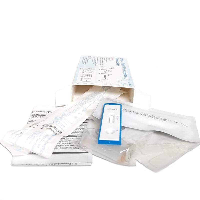 [AUSTRALIA] - Anbio 2 x Strep A Test self-diagnostics - Streptococcal Rapid Test with Throat Swab - Home Test for Detection of Group A Streptococcal Antigen 
