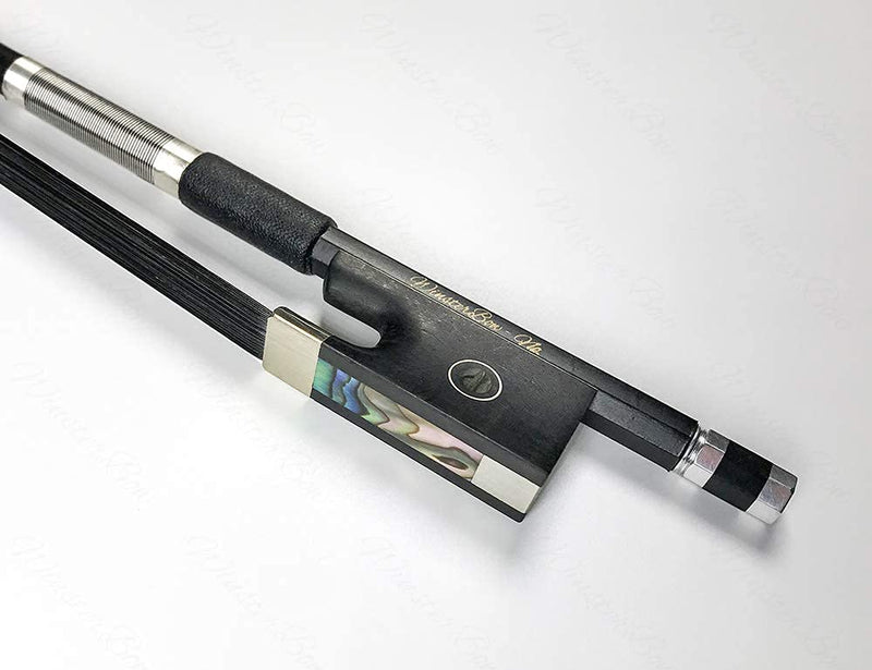 Carbon Fiber Violin Bow 4/4 Size Violin Bow Unbleached Black Horse Hair Art No.VBN108