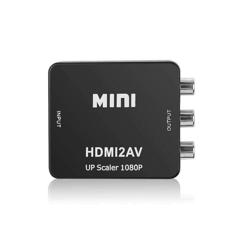 HDMI to RCA, HDMI to AV Converter Okubox 1080p 3RCA CVBs Composite Video Audio Converter Adapter Supporting PAL/NTSC for TV Stick, Roku, Chromecast, PC, Laptop, Xbox, HDTV, PS3 STB、Blue-Ray DVD Player
