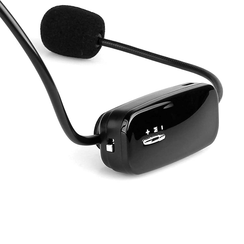 [AUSTRALIA] - Retekess TR503 Wireless FM Microphone Headset, Hands-Free with Rechargeable Battery for Voice Amplifier, Church, Tour Guide, Teacher, Salesman, Conference, Karaoke (Black) 