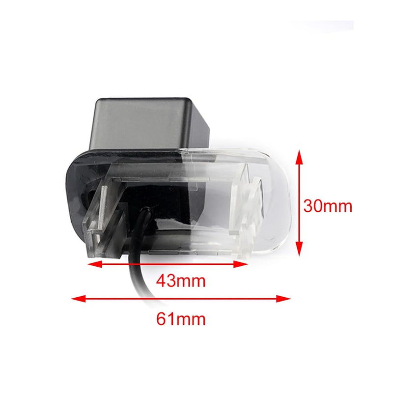 AHD/CVBS Car Rear View Camera's Fisheye Lens License Plate Camera with RCA Cable & Vehicle Camera for Mercedes Benz B Class B200 W169 W245 A160 & Back Camera (CVBS-AHD) AHD