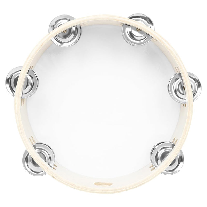 UPKOCH 3pcs Kids & Adult Tambourine Set -6'',8'', 10" Handheld Percussion Instruments with Double Row Jingle, Perfect for Beginners, Music Classes, and Parties