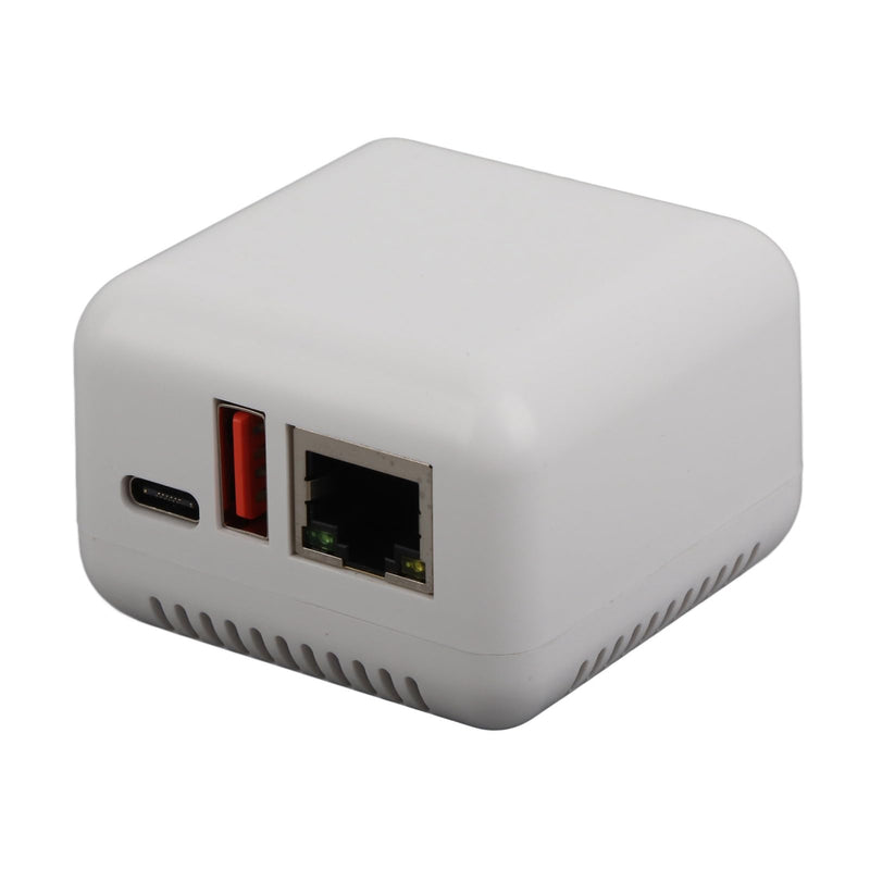 USB 2.0 Network Print Server Wireless Print Server for USB Printer LAN Print Share Server Wireless Printer Server Adapter with Type C Power Supply and Print Servers US Plug