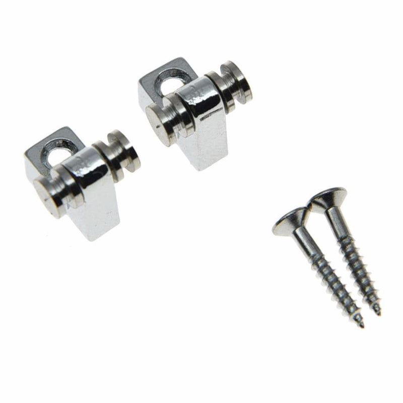 [AUSTRALIA] - Dopro Set of 2 Guitar Roller String Tree Roller String Guides Retainer for Electric Guitars Strat Stratocaster Tele Telecaster Chrome 