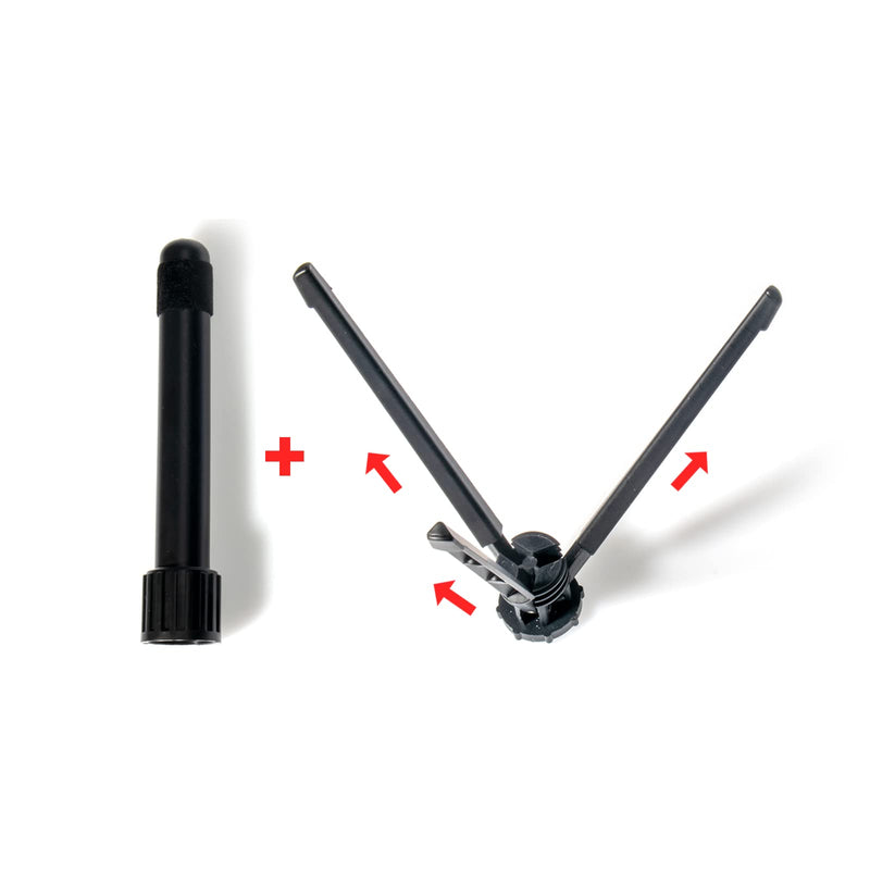 Portable Flute Stand Holder, Metal 3-Leg Flute Stand with Foldable Flute Stand Base, Stable Support Flute Stands, Wind Instrument Accessory