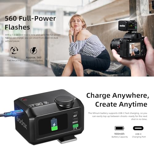 Godox iT30Pro-F Mini TTL Camera Flash for Fujifilm with HSS iT30Pro-F Black