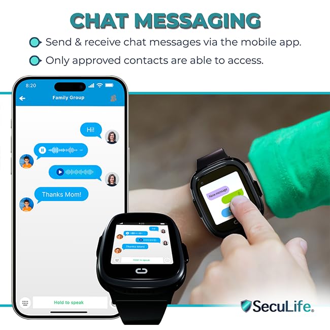 Kids Watch with GPS Tracker, Two Way Calling, Real Time Tracking & SOS Alerts - Smart Watch for Kids Call and Text with Geo Fencing, School Mode, Water Resistant, Long Battery Life & Parental Controls