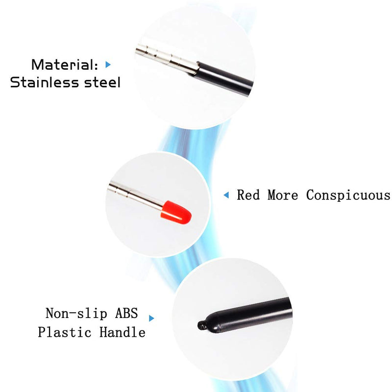 Telescopic Teachers Pointer,Teaching Pointer Stick for Classroom,Metal Hand Retractable Pointer Extended Length 47.2 Inch, Handheld Presenter Whiteboard Pointer (Black) Extendable 47 Inch Black Lanyard