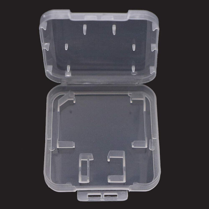 20 Pieces Clear Plastic Memory Card Case Memory Card Case Holder with SD Micro SD T-Flash Card (Only Include Case, Memory Card Not Included)