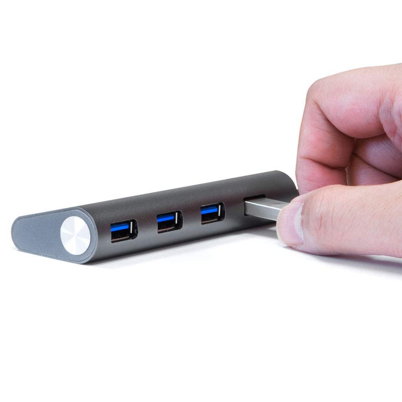 USB Hub 4-Port (5Gps) Transfer Speed Kingwin Data Hub for Flash Drive & Card Reader on MacBook Pro, Mac Computer, Mini Computer, Mac Pro, and more 4 PORT USB 3.0