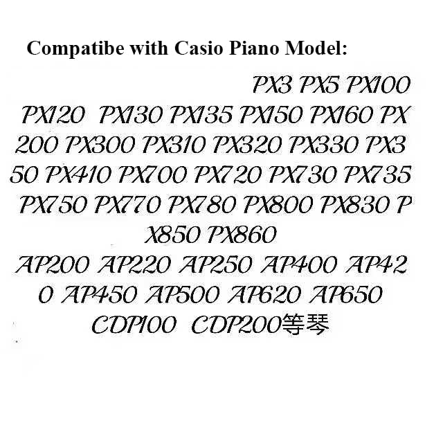 88pcs Replacement Hammer Rubber Caps For Casio Privia PX AP Series CDP PX120 150 160 330 350 860 AP 200 250 450 400 700 CDP100 CDP200