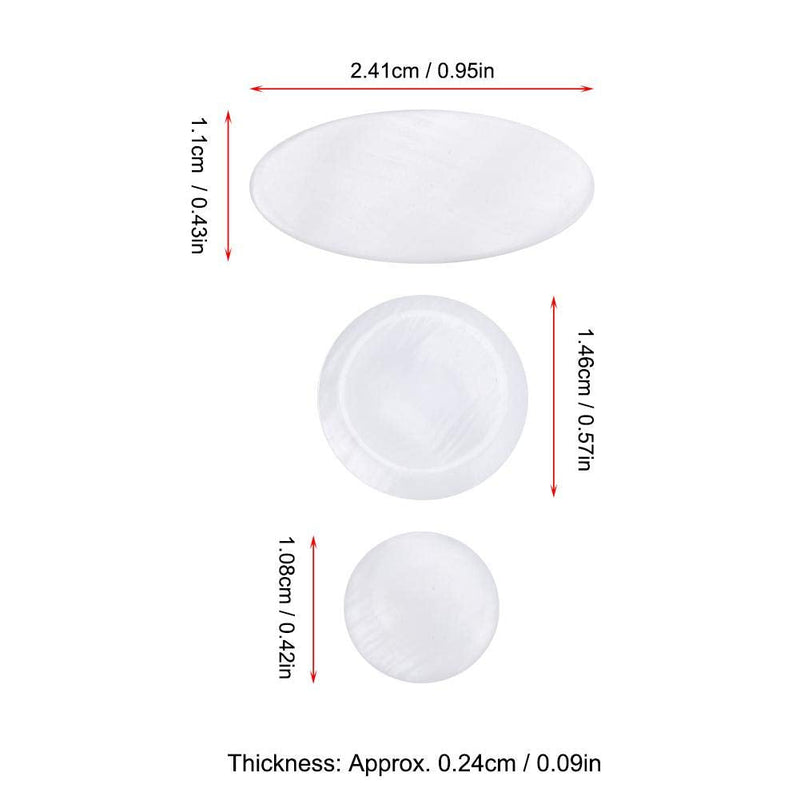 [AUSTRALIA] - 9Pcs/set Saxophone Key Buttons, Inlays White Abalone Shell Finger Button for Alto Tenor Soprano Sax Replacement tenor saxophone key pearls 