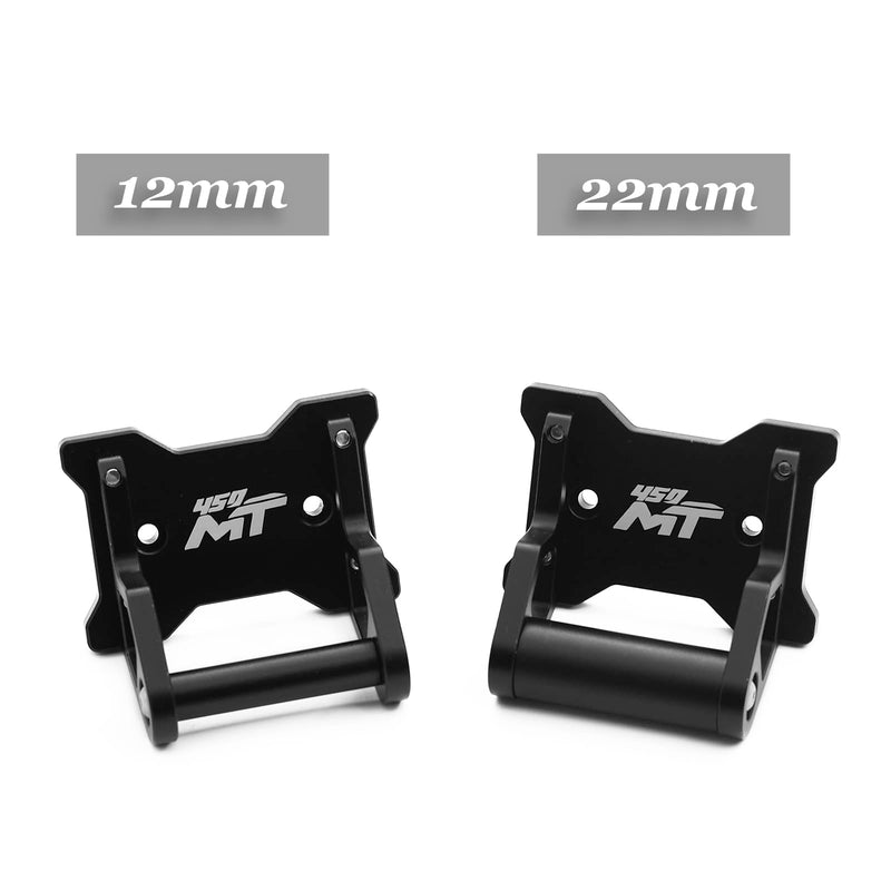 Motorcycle GPS Phone Holder for CFMOTO 450MT MT450 Ibex 450 2024-2025 | Motorcycle GPS Phone Holder Auxiliary Device Mount Navigation Extension Brackets(12mm) 12mm