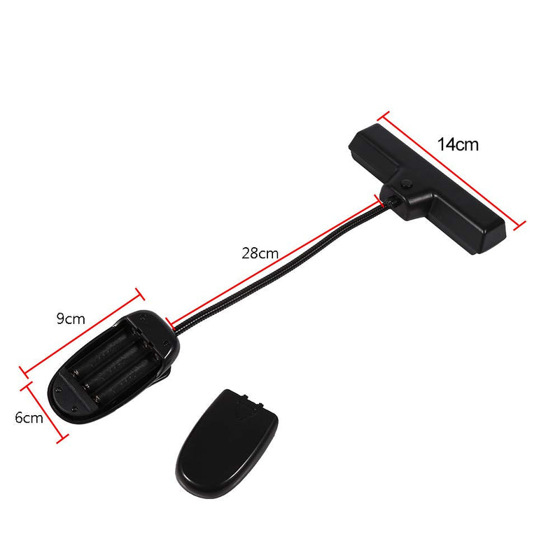Clip On Lamp Clip On Lamps Plastic Metal Black Portable 10 Led Clip On Music Stand Clamp Light Bedroom Desk Reading Lamp Ac 110V ~220V (b)