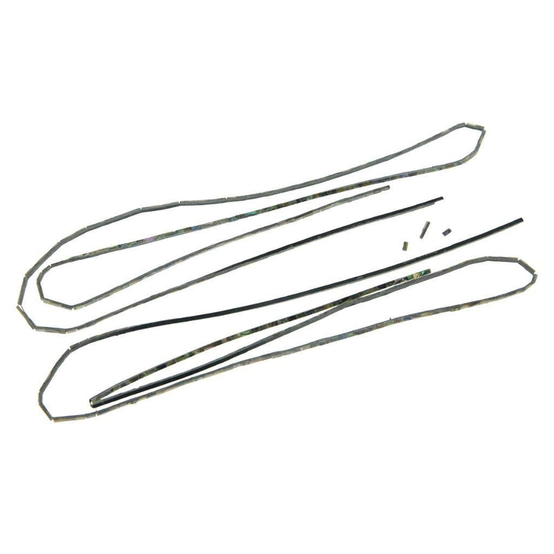 KAISH Pack of 2 Real New Zealand Abalone Shell Binding Purfling Strips for Guitar Ukulele 800mm*2mm*1.5mm