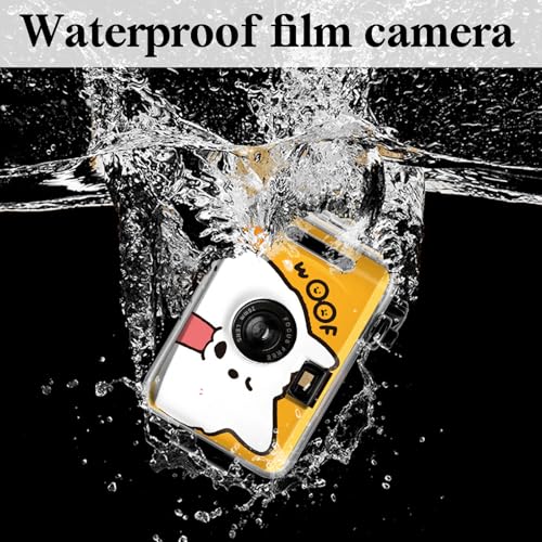 Waterproof Disposable Camera 35mm Dog Patterns - Underwater Film Camera for Beach, Snorkeling, Swimming & Summer Vacations - 18 Exposures, No Flash, Durable Design for Teens & Adults DOG-18 Pcs