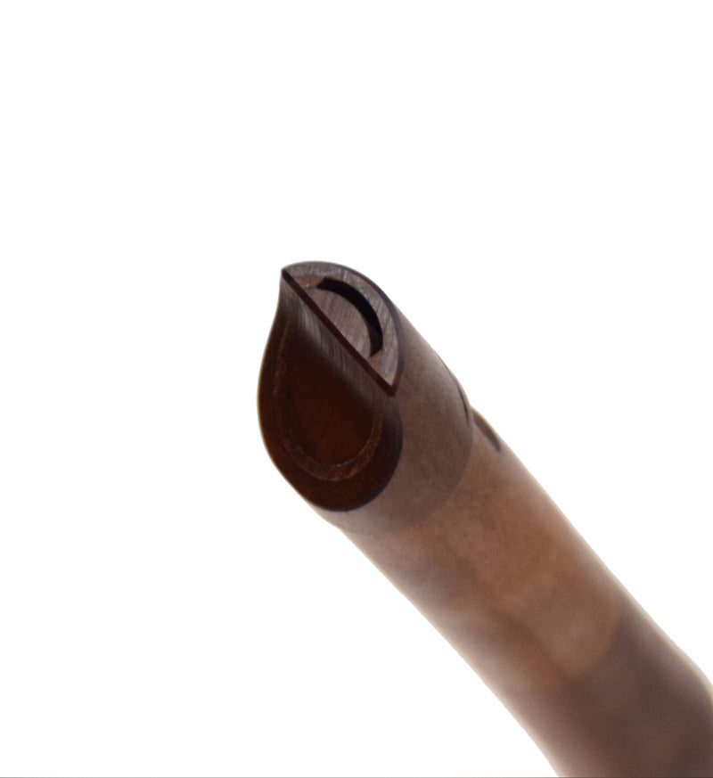 Wooden Whistle iVolga PC-01 key of C Great Sound Hand Carved Stabilized Wood Flute Folk Wind Music Instrument Woodwind Handmade Brown