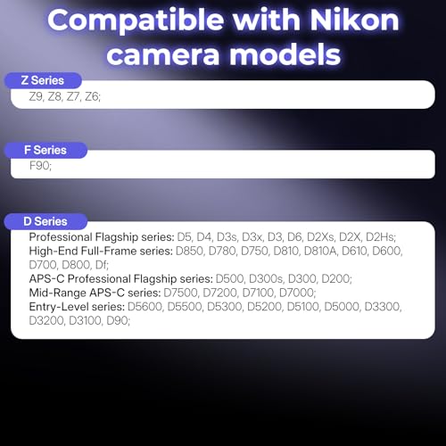 for Nikon Camera Rechargeable Wireless Intervalometer Shutter Release for Nikon
