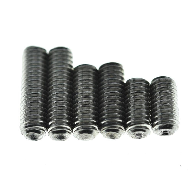 KAISH 50x Metric M3x8 Stainless Steel Guitar Bridge Saddle Height Adjustment Screws for Stratocaster/Telecaster Metric M3x8mm