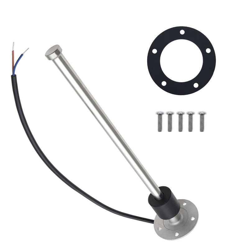 KAOLALI Fuel Level Sensor, Level Sensor, Boat Fuel Transmitter, Fuel Tank Sending Unit, Fits Fuel Gauge Water Level Indicator, 0-190 Ohm 175mm for Motorhomes, Boats