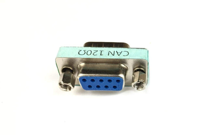 2pcs RS323 Serial DB9 Male to Female Connector Adatper with 120ohm Resistance