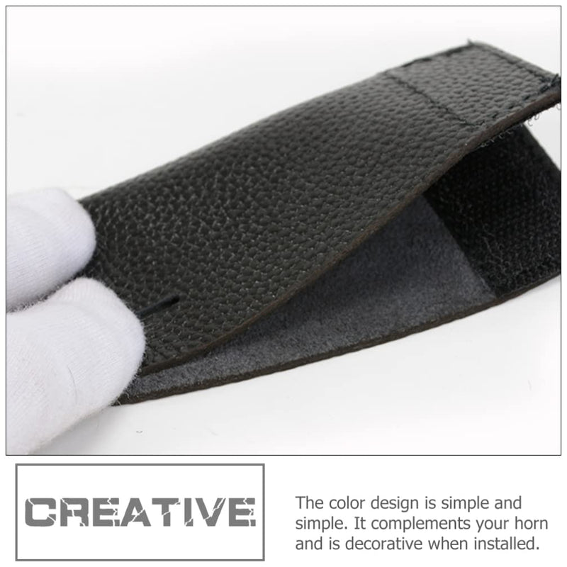 SUPVOX French Horn Hand Guard Cowhide French Horn Hand Pad Wrap Handle Cover Protector for Musical Instruments Horn Accessory