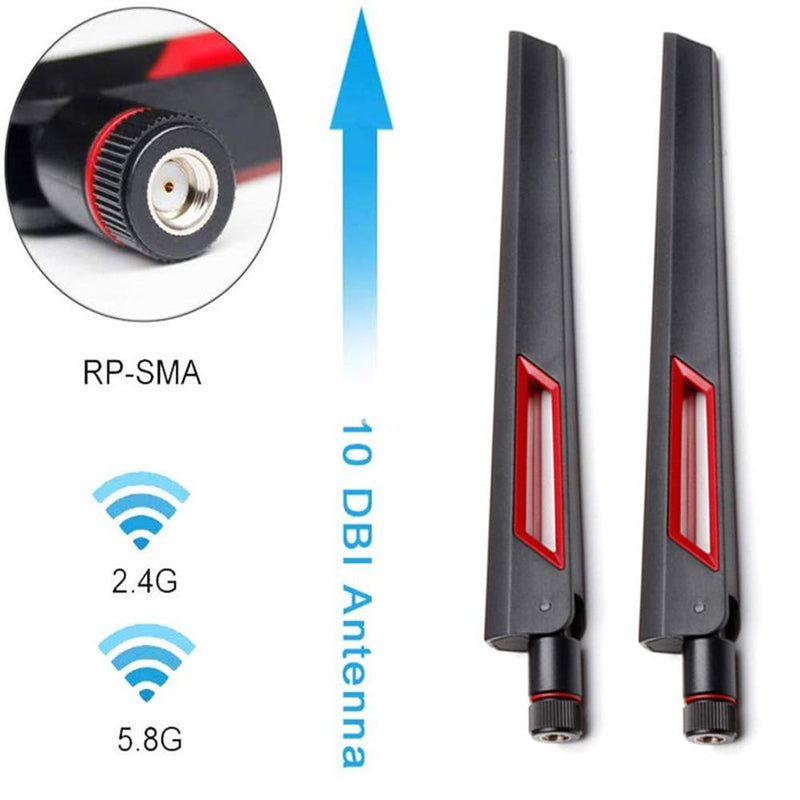 WiFi Antenna Dual Band 2.4GHz 5.8GHz 10 DBI RP-SMA Router for PCI-E WiFi Network Card USB Wireless Adapter Security IP Camera | WiFi Antenna Dual Band 2.4GHz 5.8GHz 10 DBI RP-SMA Router for PCI-E WiFi Network Card USB Wireless Adapter Security IP Camera