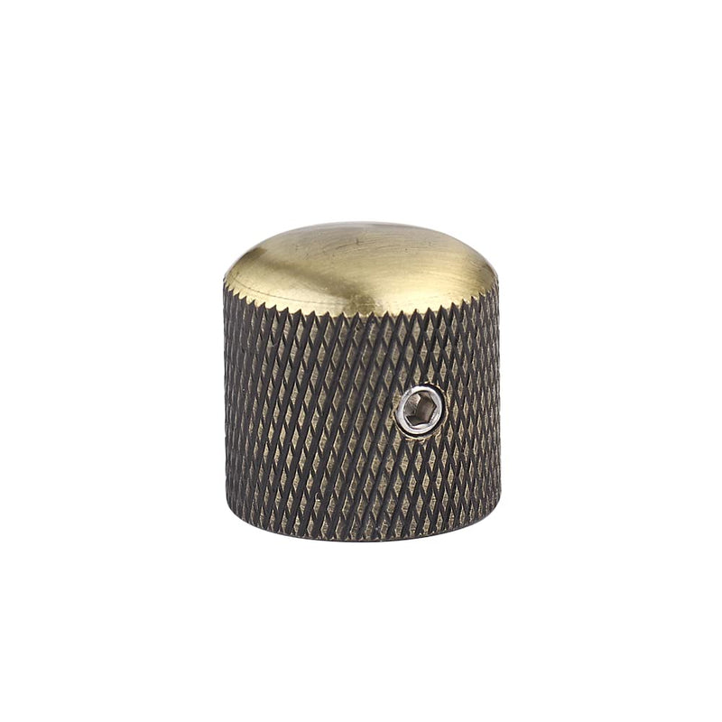 2Pcs Electric Bass Guitar Knobs Bronze Dome Metal Volume Tone Speed Control Knob for Fender Telecaster Gibson Les Paul Electric Bass Guitar Accessories (Bronze)