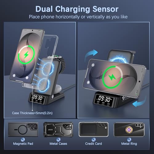 for Samsung Galaxy Watch Charger,4 in 1 Charging Station