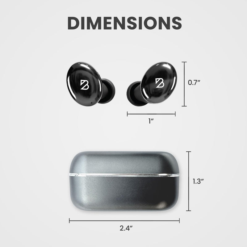 Back Bay Audio Mini Wireless Earbuds for Small Ears, Award-Winning Sound | Sweatproof Bluetooth Earbuds, Deep Bass, Tech Fitness Gifts for Men, Comfortable Bluetooth Ear Buds for Women B. Lavender