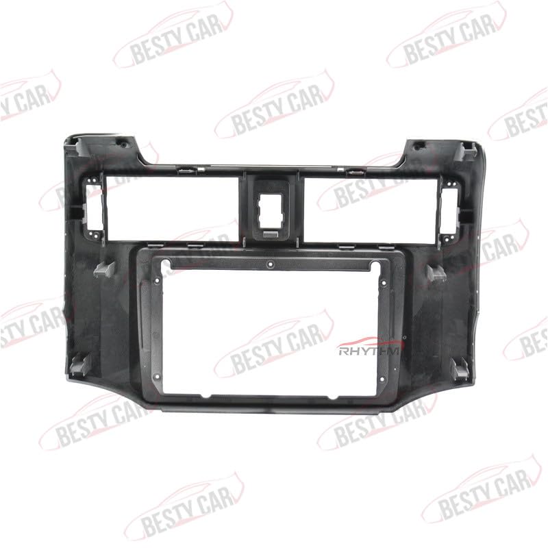 Fits for Toyota 4 Runner 2010-2019 Silver Car Radio Stereo Fascia Frame Double DIN 9 inch Dash Installation Mounting Kit