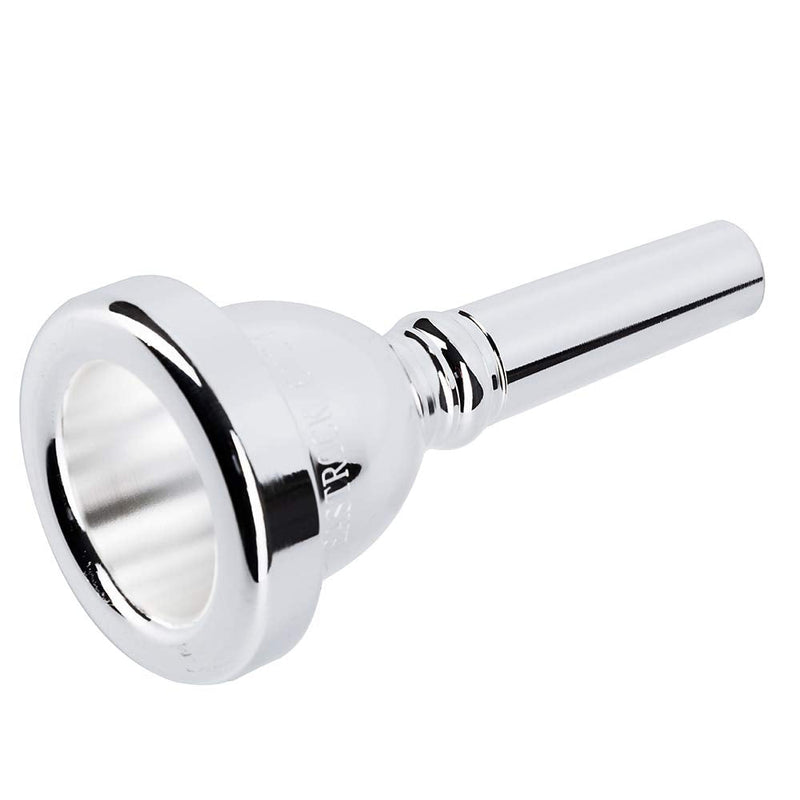 EastRock Standard Tuba Mouthpiece, Silver Plated Tuba Mouthpiece Size U, Tuba Player Replacement Tuba Parts Vacuum Packed JDTB-Standard