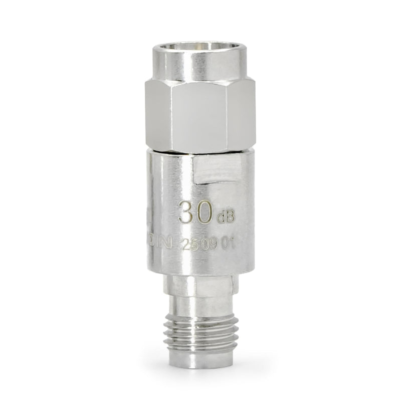 TOJOIN SMA Male to Female Attenuator/Coaxial RF Attenuator, DC to 12.4GHz, 50Ohm, 2W, 3dB/6dB/10dB/20dB/30dB, SMA 12.4G Small Attenuator Mix Pack 5PCS, New Copper Attenuator 2W 12.4G mix pack(3/6/10/20/30dB)-5pcs