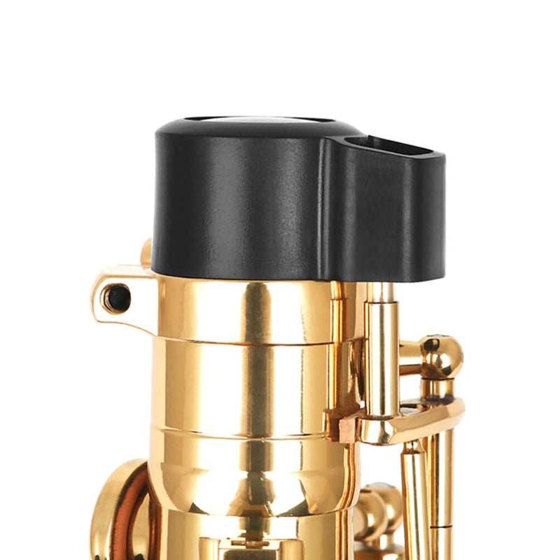 Sax End Plug Alto Saxophone Abs Black Plug Anti-key Bump Cap Replacement for Saxophone End Cap for Saxophone Sax End Cover Bent Neck Black Protector Saxophone End Plug