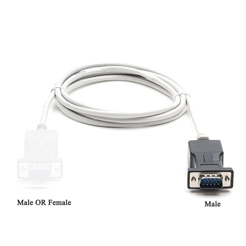 RS232 to RJ45,LFHUKEJI DB9 9-Pin Serial Port Male to RJ45 Female Cat5e/6 Ethernet LAN Extend Adapter