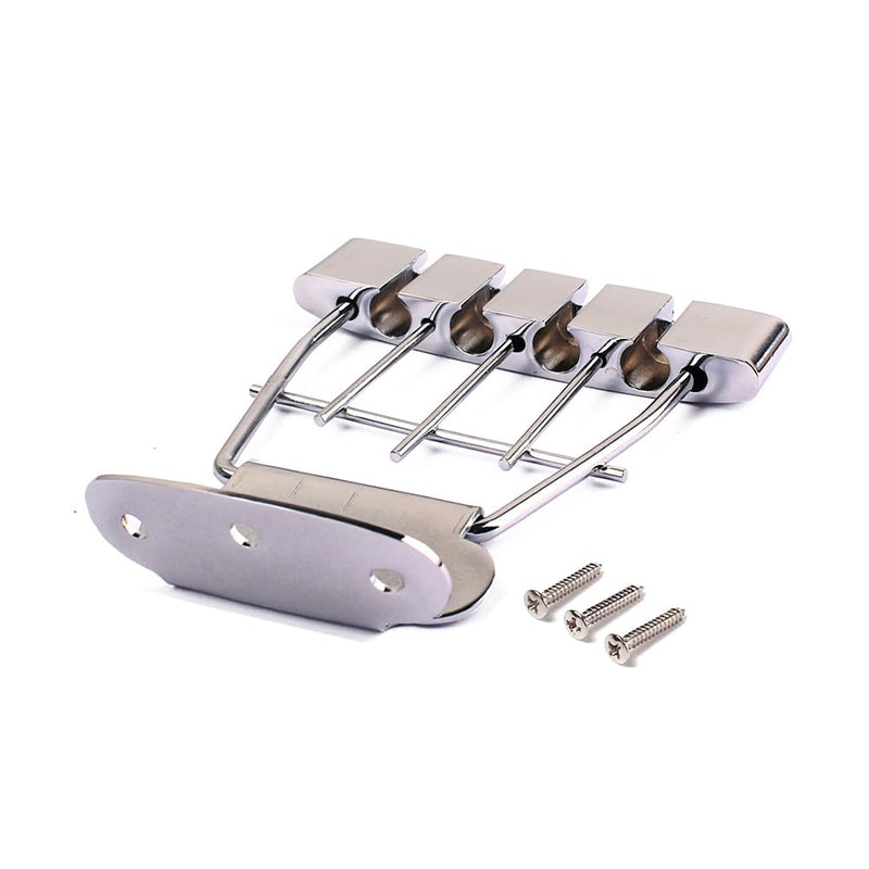 [AUSTRALIA] - Healifty Four-String Pull-up Board Sturdy Zinc Alloy Guitar Tailpiece for Jazz Archtop Bass Easy Installation Replacement Parts 4.33 X 3.22 X 0.43 Inches 