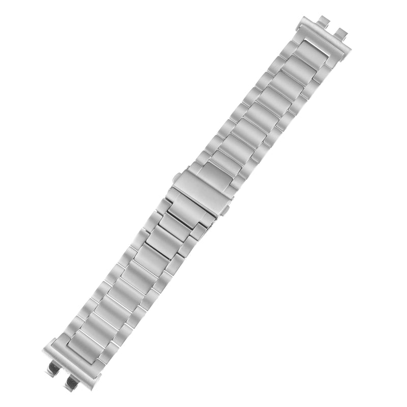 Titanium starp Watch Band Compatible with for Casio GMW-B5000 GM-B2100 GMC-B2100 GMW B5000 GM B2100 stainless steel and Titanium Strap, Black silver
